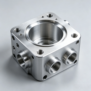 Boîtier de valve métallique CNC sur mesure, bloc de collecteur hydraulique et pneumatique en aluminium et laiton anodisé noir pour machines d'automatisation - Product Image 4