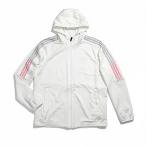 Veste de sport décontractée pour homme, coupe-vent, en nylon, à capuche, fermeture éclair - Product Image 1