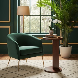 <span class=keywords><strong>Tavolino</strong></span> Moderno Rotondo in Legno Massello a Forma di C, <span class=keywords><strong>Tavolino</strong></span> <span class=keywords><strong>da</strong></span> Divano Minimalista, Arredamento per Soggiorno, Piccolo <span class=keywords><strong>Tavolino</strong></span> <span class=keywords><strong>da</strong></span> Caffè per Casa e Hotel - Product Image 2