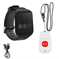 Téléavertisseur de soins d'urgence sans fil 433.92mhz téléavertisseur de soins pour personnes âgées ou handicapées téléavertisseur vibrant étanche pour clinique hospitalière