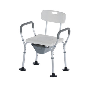 Elderly <b>Bath</b> Chair Aluminum Alloy Non Slip Shower Stool With Backrest And Arms For Bathroom Safety Equipment - Product Image 2
