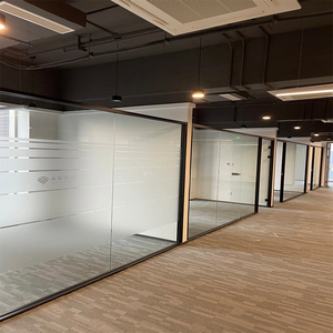 Cloison modulaire en aluminium pour <span class=keywords><strong>bureau</strong></span>, séparateur de pièce en verre, solution murale insonorisée pour espaces à hauts murs, idéale pour les magasins et les écoles - Product Image 2