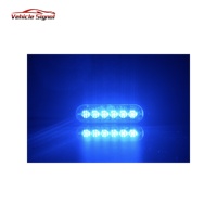 Lampe de calandre à LED de 3 watts à montage en surface disponible en couleur rouge bleu ambre clair pour l'ambulance, le feu et la moto.