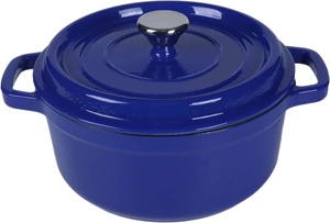Nouvelle <span class=keywords><strong>cocotte</strong></span> <span class=keywords><strong>en</strong></span> <span class=keywords><strong>fonte</strong></span> émaillée antiadhésive, casserole <span class=keywords><strong>pour</strong></span> cuisson lente, braisage et cuisson au four, durable, bleue - Product Image 2