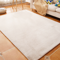 Tapis rond super doux tapis en fausse fourrure pelucheux et hirsute fabrication de tapis avec des amis de la peau tapis tapé pour le salon