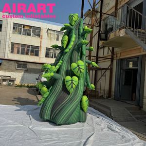 Decoraciones de escenario Árbol de vaina de guisante inflable <span class=keywords><strong>Gigante</strong></span> Planta <span class=keywords><strong>verde</strong></span> inflable Evento Telones de fondo Árbol de vaina de guisante artificial inflable - Product Image 2