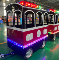 Manèges de train sans rails électriques amusants pour enfants, utilisés dans les parcs d'attractions touristiques