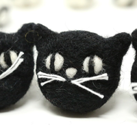 Balles de jeu artisanales de qualité supérieure en 100 % laine de Nouvelle-Zélande, jouets à mâcher biodégradables pour animaux de compagnie, prêts à l'emploi avec herbe à chat, jouet d'entretenissement pour chatons d'intérieur