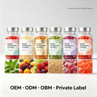 Gummies véganes OEM ODM à base de plantes pour la perte de poids, au vinaigre de cidre de pomme pour adultes, brûle-graisses, supprime l'appétit, stimule le métabolisme, GMP