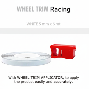Garniture de roue de course blanche 5mm avec applicateur 6MT Cover - Product Image 1