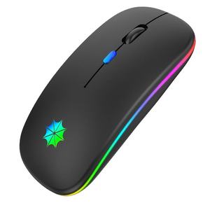 Logitech có thể sạc lại RGB chuột không dây Ergonomic ABS nhựa <span class=keywords><strong>USB</strong></span> quang mini chuột cho PC & iPad backlit với phong cách im lặng - Product Image 1