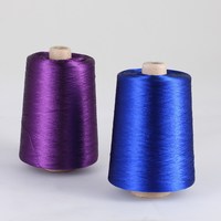 100% Viscose rayonne soie fil torsadé couleur teint pour le tissage pour tricoter broderie tricot couture à la main