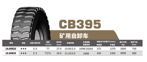 ยางเรเดียลรถบรรทุกหนักใหม่ 16.00R25 CB395 คุณภาพสูง - Product Image 4