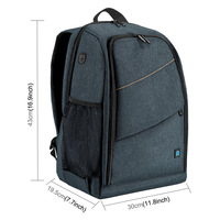 PULUZ Factory Direct Sac à dos pour appareil photo reflex de grande capacité Sac de rangement numérique étanche pour accessoires de studio photo