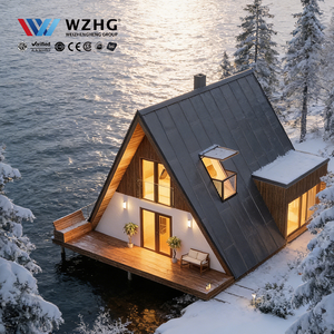 Villa de Acero Ligero de Bajo Consumo Energético, Expandible para Hotel, en Venta, ISO 9001 - Product Image 1