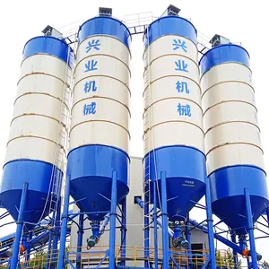China Factory Production Portable Cement Silo 50T 60T 80T 100T Powder Storage Silos