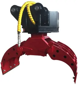 Hydraulic log grapple and rotator / Stone grapple / rotator for crane