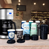 Vente en gros de gobelets à vin, café et tequila en papier kraft à double paroi durables et imperméables avec logo personnalisé 4oz/8oz/12oz/16oz/20oz