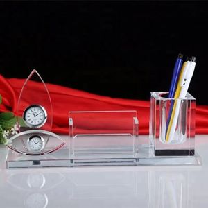 Giá để danh thiếp, giá để bút pha lê bán buôn Phúc Kiến, tích hợp tùy chỉnh, trang trí bàn làm việc văn phòng - Product Image 3