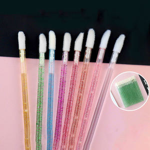 Lot de 50 mini-brosses à lèvres solides jetables FENGFLY, à manche en cristal, pour cils et lèvres, prix bas, approvisionnement mixte - Product Image 2