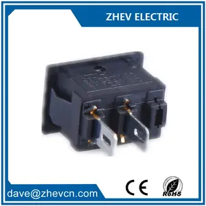 12v Rocker Switch KCD11-101 ON OFF 12V Boat Rocker Switch With Full Black 3A 250V 2 Pins