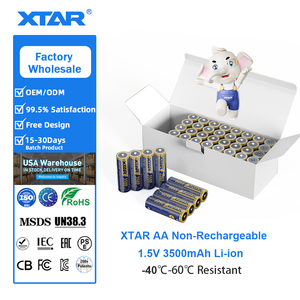 แบตเตอรี่แบบใช้แล้วทิ้ง XTAR 3500mAh Li-FeS2 1.5V ขนาด <span class=keywords><strong>AA</strong></span> คู่ 3500mAh อายุการเก็บรักษา 10 ปี สำหรับอุปกรณ์สมาร์ทโฮม - Product Image 1