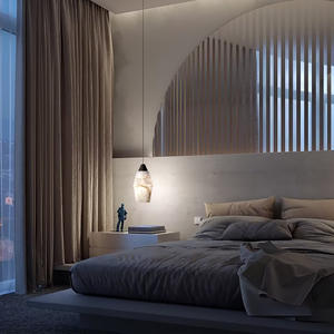 Lámpara de Araña de Mármol Estilo Chino para Restaurante, Bar, Pared de Fondo de TV, Dormitorio, Mesita de Noche, Importada de España, Nueva Colección - Product Image 1