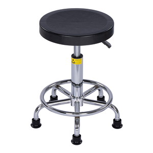 Plastic Esd Verstelbare Hoogte Rollende Draaibare Ronde Lab Barkruk Op Wielen Voor Ziekenhuis School Wetenschappelijk Laboratorium En Werkplaats - Product Image 1