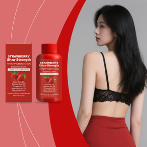 Loción Corporal Humectante, Iluminadora y Blanqueadora con Aroma Herbal <span class=keywords><strong>de</strong></span> Fresa para Mujer, Marca Privada, Venta al Por Mayor - Product Image 1