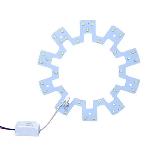 لوحة دائرة إلكترونية مستديرة بإضاءة led من الألومنيوم PCB بجودة عالية مجمع لوحة دائرة إلكترونية مركب 12 وات