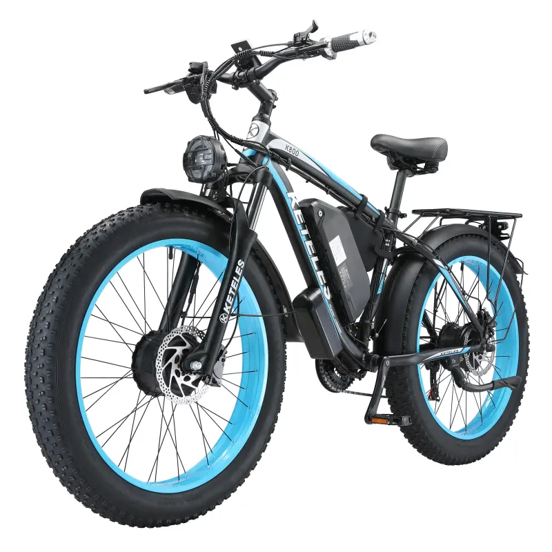 Free Shipping EU US CA UK Stock Keteles K800 23AH Lithium Battery 26 inch Dual Motor Aluminum Electric mountain Bike for Adults