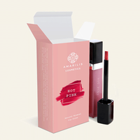 Boîte en carton écologique personnalisée avec logo pour emballage de gloss à lèvres, baume à lèvres, soins de la peau, rouge à lèvres, emballage cosmétique en papier