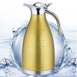 Thermos isotherme en acier inoxydable 304 à double paroi, bouilloire à café sous vide, ensemble cadeau, forme ronde - Product Image 4