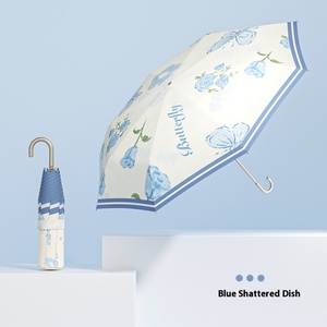 <span class=keywords><strong>Parapluie</strong></span> à crochet en or français pour femmes <span class=keywords><strong>parapluie</strong></span> <span class=keywords><strong>de</strong></span> soleil pliable <span class=keywords><strong>haut</strong></span> <span class=keywords><strong>de</strong></span> <span class=keywords><strong>gamme</strong></span> double usage fort 8K EVA Portable Anti-UV Parasol moderne - Product Image 4