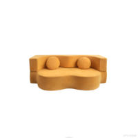 Canapé-lit double compressible pour salon, appartement, hôtel, capitonné, inclinable, en éponge, pliable