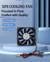 Ventilateur axial électrique DC 7010 70X70X10MM 5V 12V 24V avec contrôle de température PBT PPS, grand volume d'air pour le refroidissement des machines