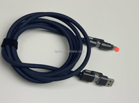 Kabel Pengisian Daya Cepat Tipe-C BJC 48H 240W Biru Dongker 4-in-1 Multi-Port Flash Charge Konduktor Tembaga Murni USB a untuk iPhone