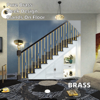 MEISHI Prix direct usine Décoration moderne de luxe Balustrades et mains courantes d'escalier en laiton durables Solution complète pour projets Garantie 1 an