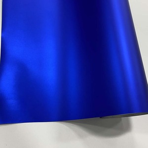 Glace Satin <span class=keywords><strong>Chrome</strong></span> Vinyle Wrap Film Air Gratuit Maison BRICOLAGE Décoration Autocollant <span class=keywords><strong>Mat</strong></span> <span class=keywords><strong>Chrome</strong></span> <span class=keywords><strong>Bleu</strong></span> Voiture Wrap Couvrant Style Autocollant De Voiture Feuille - Product Image 1