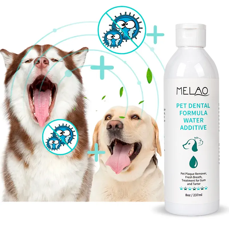 OEM Private Label Natural Mascotas collutorio Pet Dental Formula additivo per l'acqua Dog Paw Cleaner Pet Ear Cleaner prodotti per la cura degli animali domestici