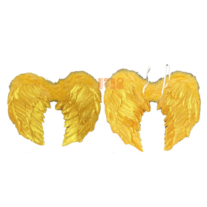 Kostum tarian kuning emas Samba panggung karnaval tarian liar malaikat sayap bulu headpiece cabaret bikini Rio kostum - Product Image 1