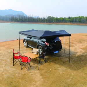 270 Graden Zonnescherm Vrijstaande Intrekbare 6 Armen Klappen Opvouwbare Auto Kant 270 Graden Luifel - Product Image 5