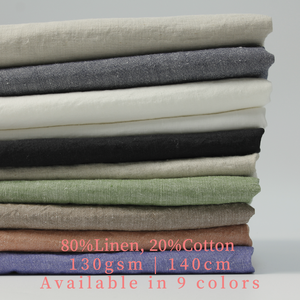 LC2139 # 80% オーガニックリネン20% コットンブレンドシャンブレヤーン染め生地メンズ & レディースシャツ & スーツ婦人服 - Product Image 2