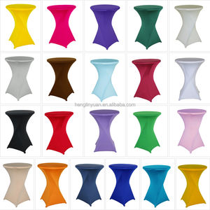 Housses de table rondes en spandex <span class=keywords><strong>moins</strong></span> chères housses élastiques nappes extensibles pour cocktail pour mariage - Product Image 6