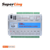 Controlador CNC de 3/4/6 ejes mach3 CNC USB mach3 CNC tarjeta de control interfaz Ethernet Placa de ruptura soporte servomotor paso a paso