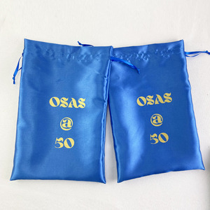 Bolsas de Seda Grandes de Lujo Azul Rey para Paquetes de Cabello con Cordón y Logotipo Personalizado Impreso, Bolsa con Cordón para Empaque de Juguetes Sexuales, Bolsa de Seda Antipolvo - Product Image 3