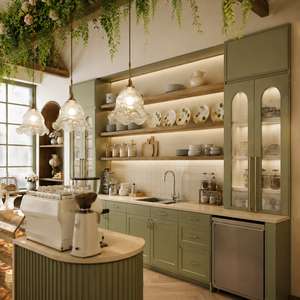 Comptoir de présentation de boulangerie sur mesure, mobilier moderne pour boulangerie, fournisseur d'ameublement commercial pour boulangerie - Product Image 2