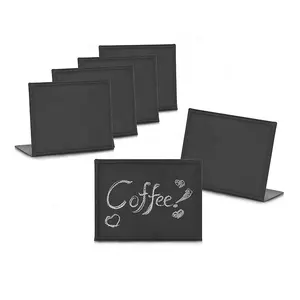 Custom Tabletop Erasable Stands Signs Magnetic White Board Steel Metal Mini Chalkboard for Tables Weddings and Parties