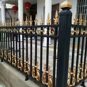 Recinzione ornamentale esterna di alta qualità recinzione da giardino vittoriana regolabile in ferro battuto
