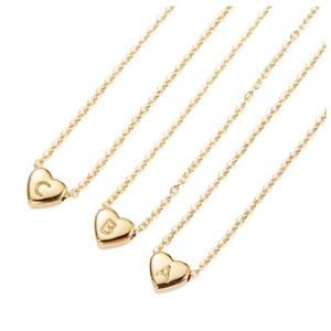 Collana con ciondolo a forma di cuore in acciaio inossidabile gioielli collana con ciondolo a forma di cuore <span class=keywords><strong>lettera</strong></span> <span class=keywords><strong>M</strong></span> Design - Product Image 1